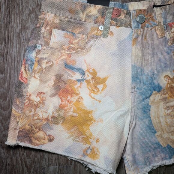 NWT Blank NYC The Barrow Vintage High Rise Short Women's Size 26 Vatican Angels - Picture 5 of 11
